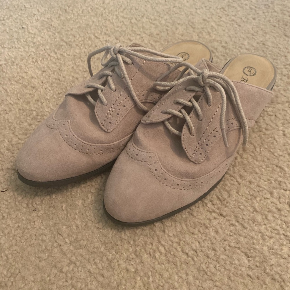 Bella Vita Womens Baxter Suede Mules Tan Size 7.5